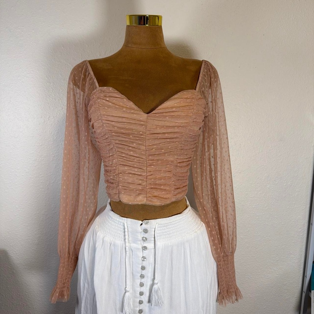 Fashion Nova brown tan cream crop top #croptop  0005